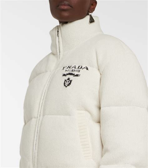 prada wool and cashmere-blend padded jacket|Men's Jackets And Coats .